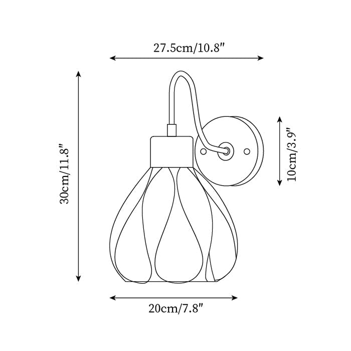 Pivona Glass Wall Lamp-Neutral Decor