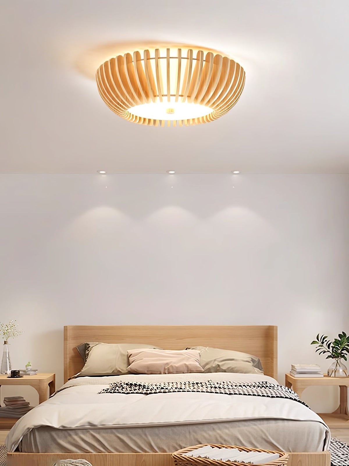 Nirixo Plafonnier en Bois Premium Élégance-Cielum