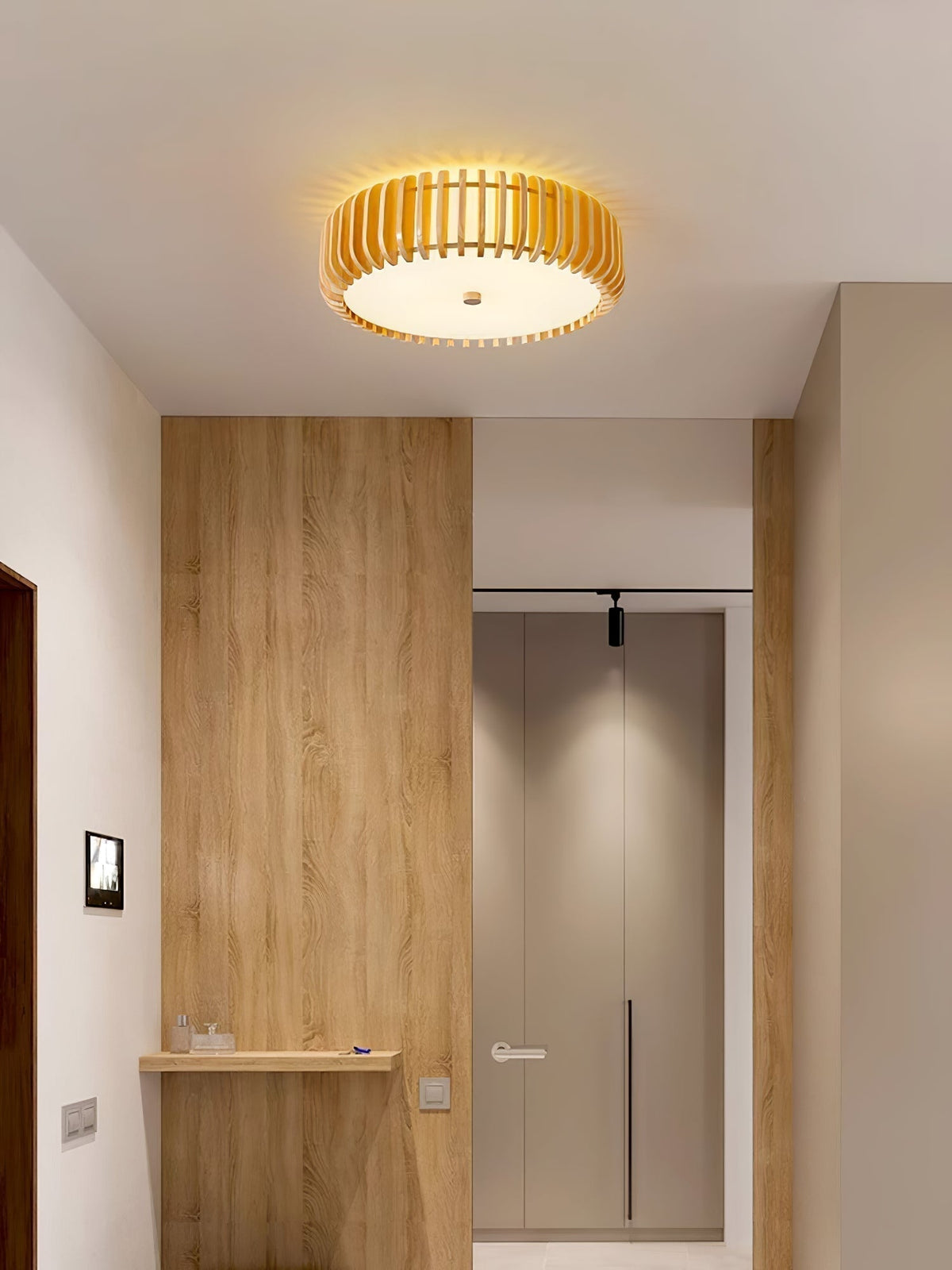 Nirixo Plafonnier en Bois Premium Élégance-Cielum