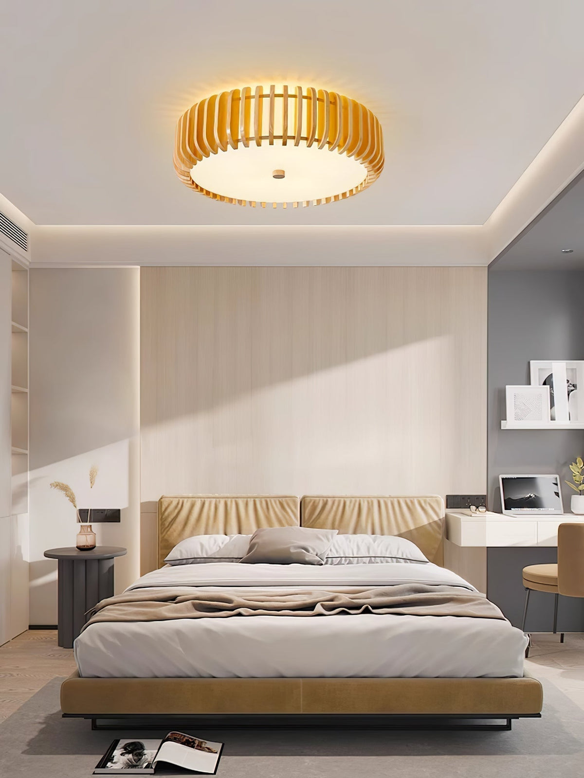 Nirixo Plafonnier en Bois Premium Élégance-Cielum