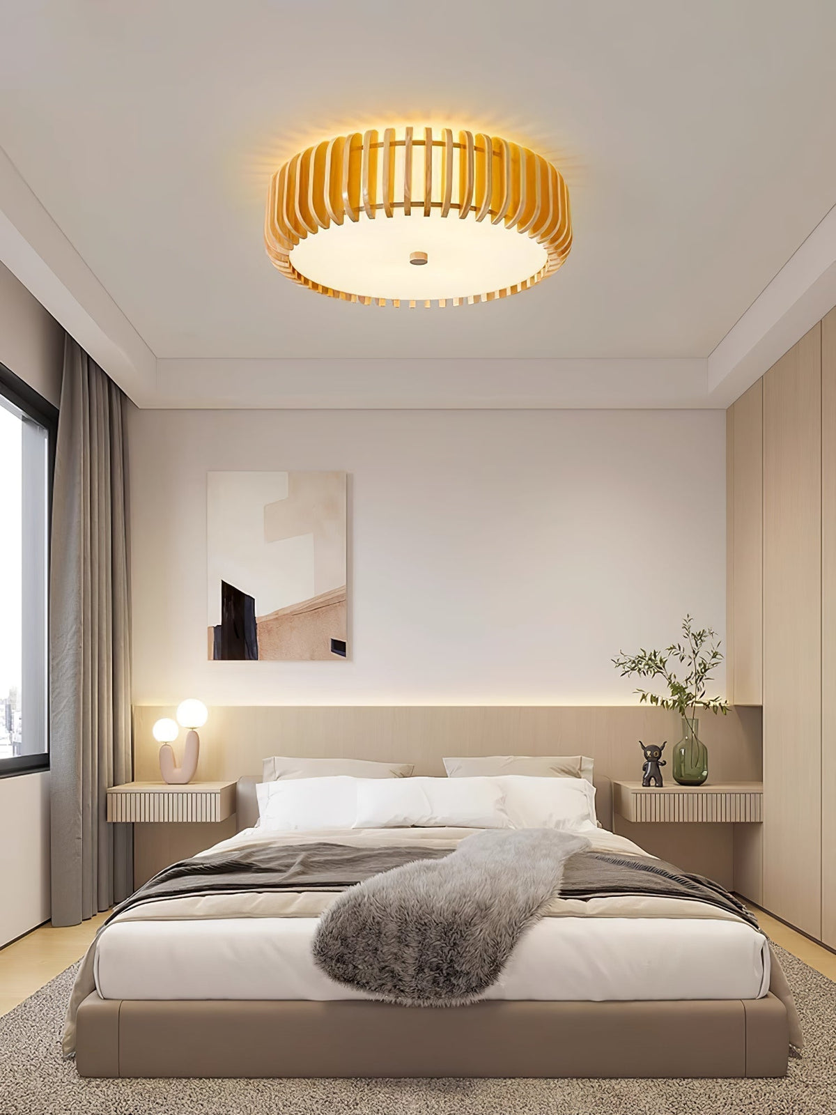 Nirixo Plafonnier en Bois Premium Élégance-Cielum