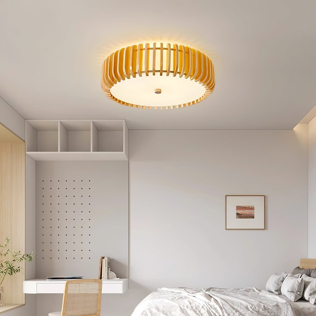 Nirixo Plafonnier en Bois Premium Élégance-Cielum