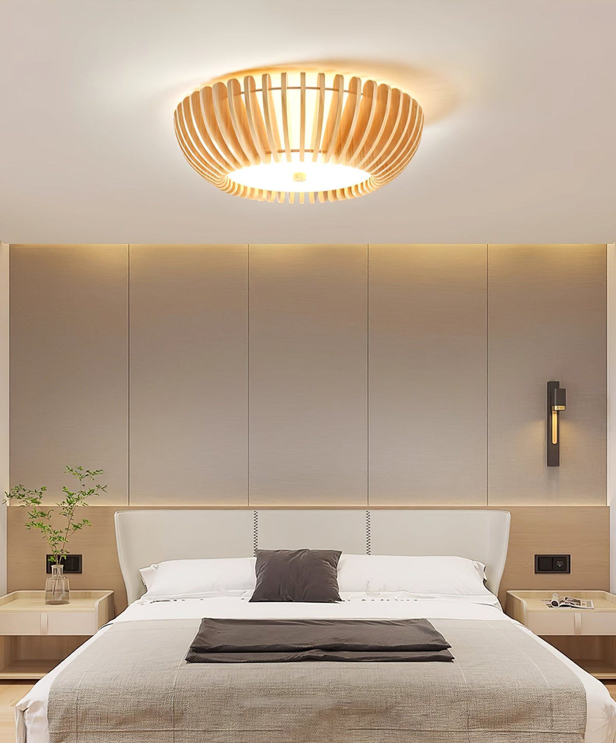 Nirixo Plafonnier en Bois Premium Élégance-Cielum