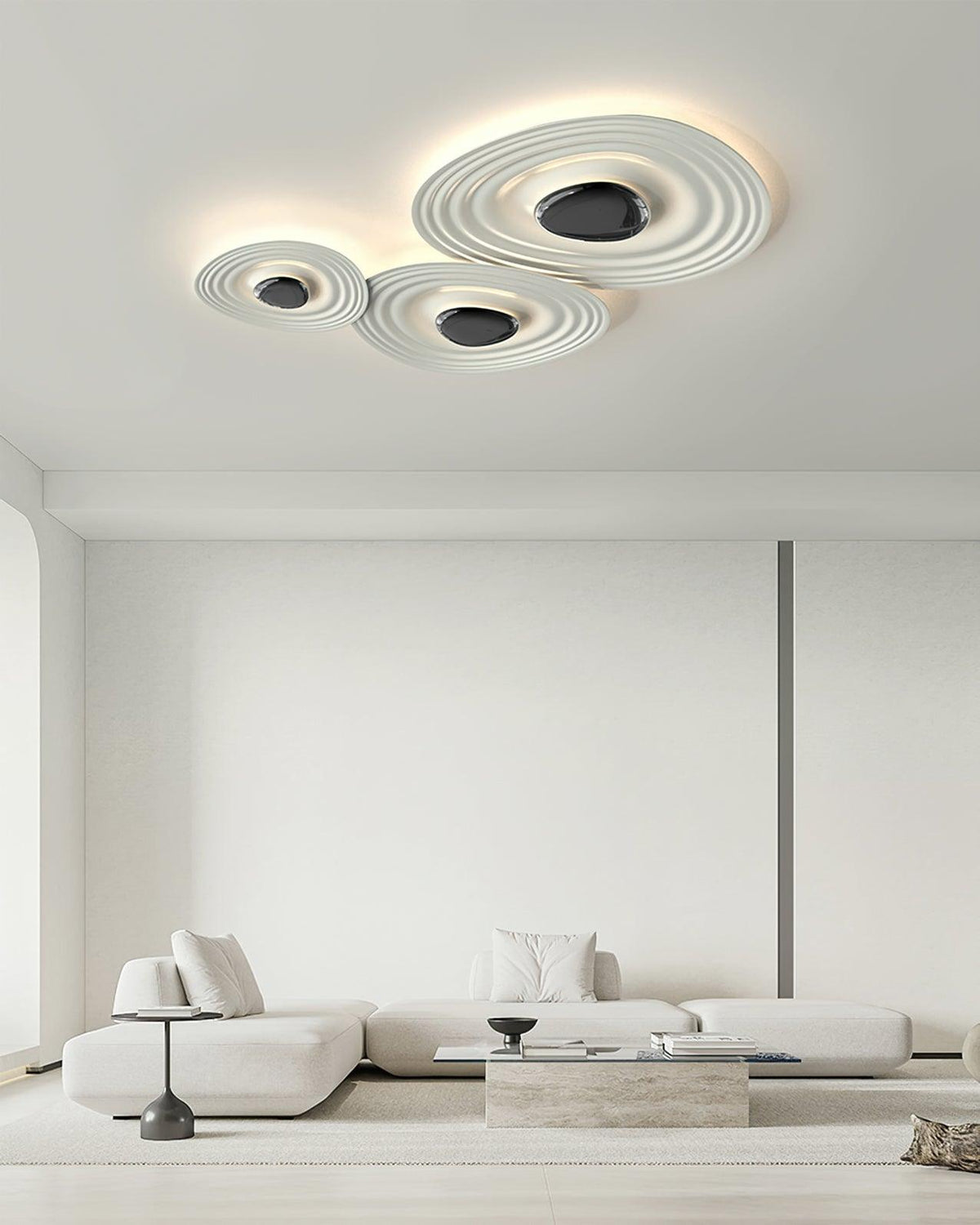 Teloq Plafonnier Ripple Ring Sculptural Moderne-Cielum