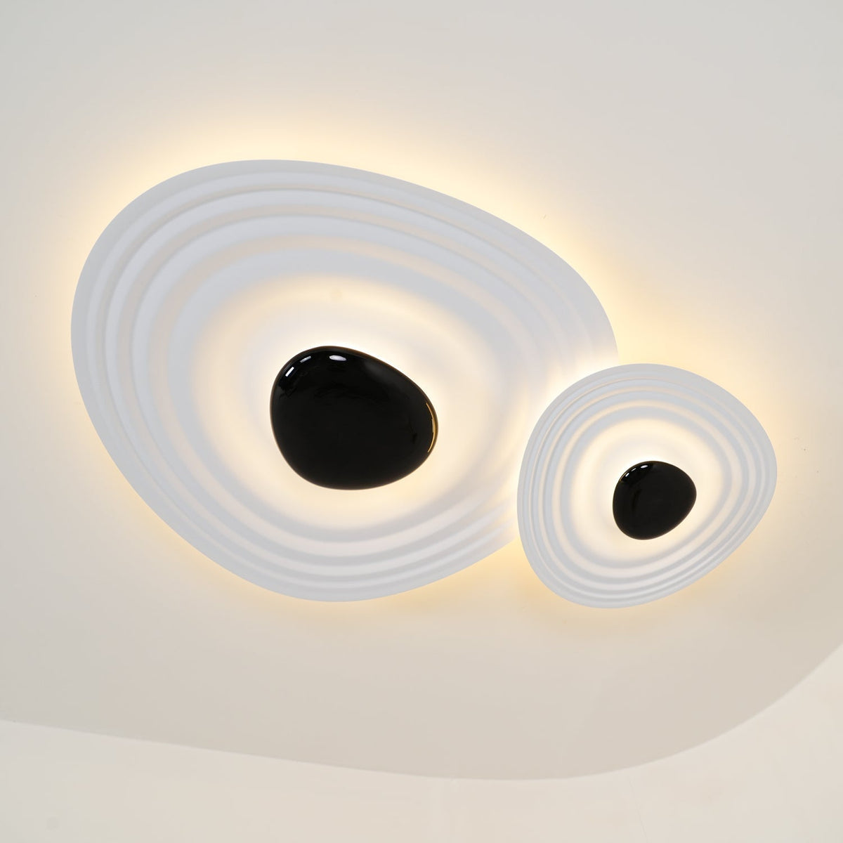 Teloq Plafonnier Ripple Ring Sculptural Moderne-Cielum