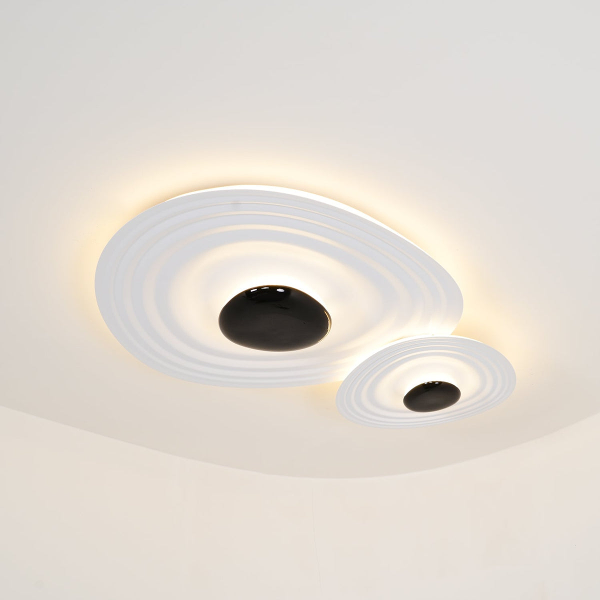 Teloq Plafonnier Ripple Ring Sculptural Moderne-Cielum
