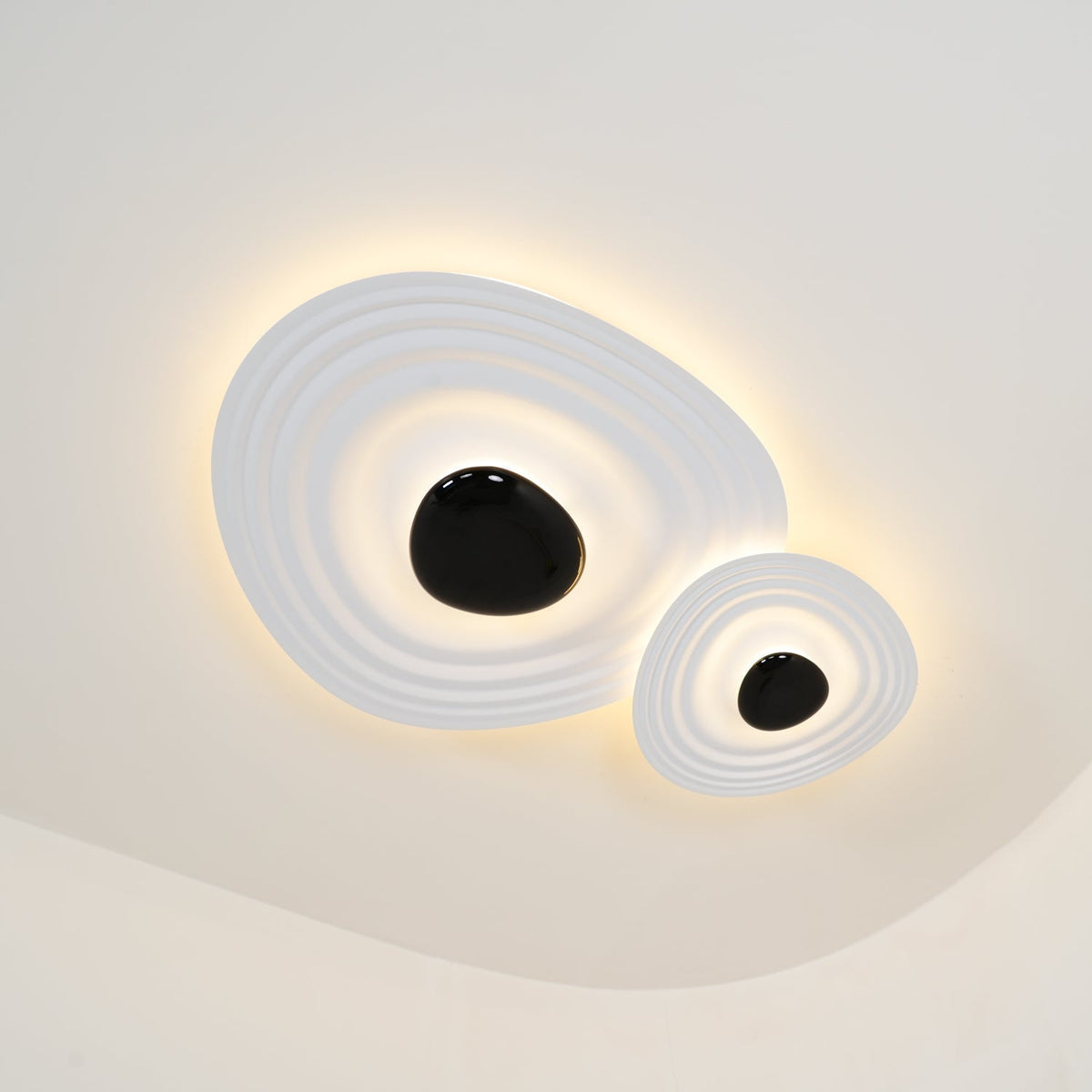 Teloq Plafonnier Ripple Ring Sculptural Moderne-Cielum