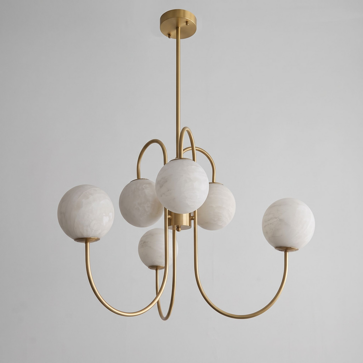 Greshford Lustre À Globes D’Albâtre
