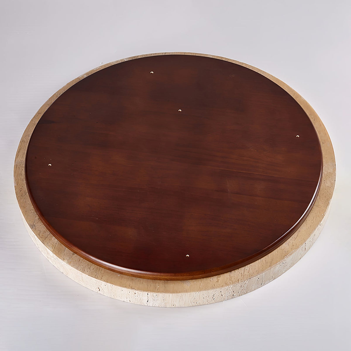 Dirove Lumière de Plafond Ronde en Travertin-Cielum