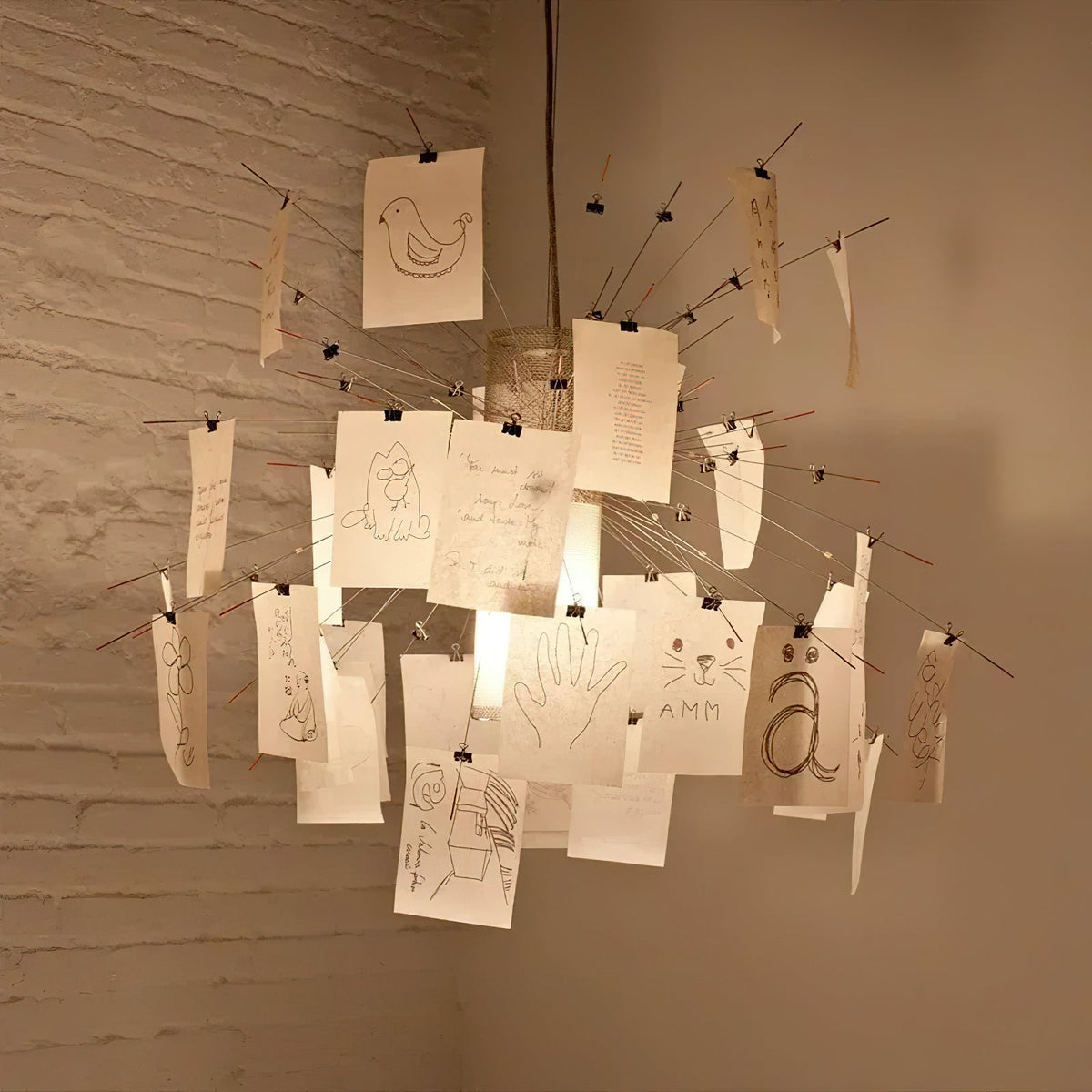 Ririxo Lustre en Papier Personnalisable Créatif-Cielum