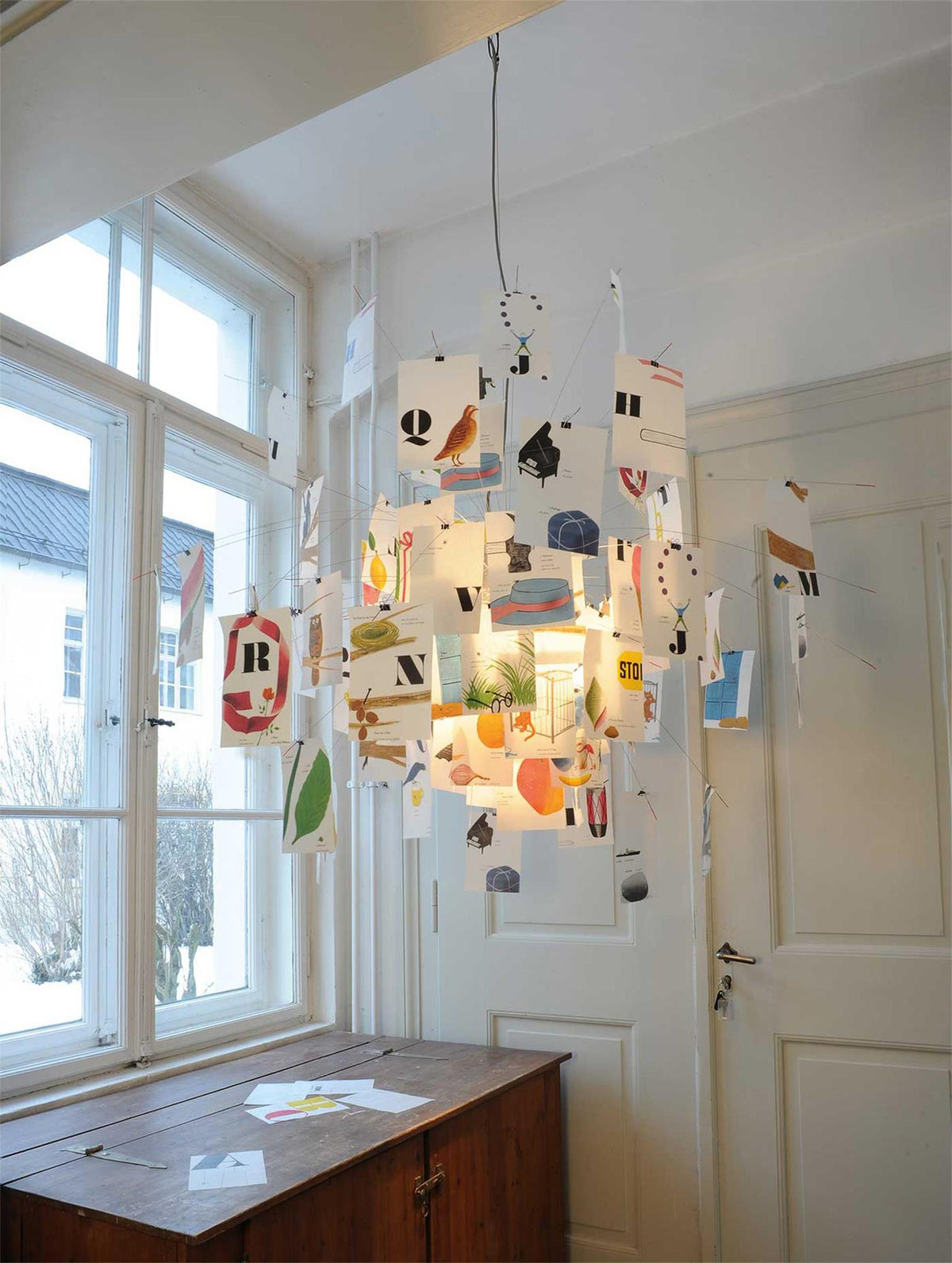 Ririxo Lustre en Papier Personnalisable Créatif-Cielum