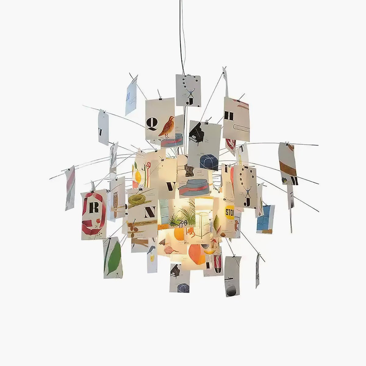 Ririxo Lustre en Papier Personnalisable Créatif-Cielum