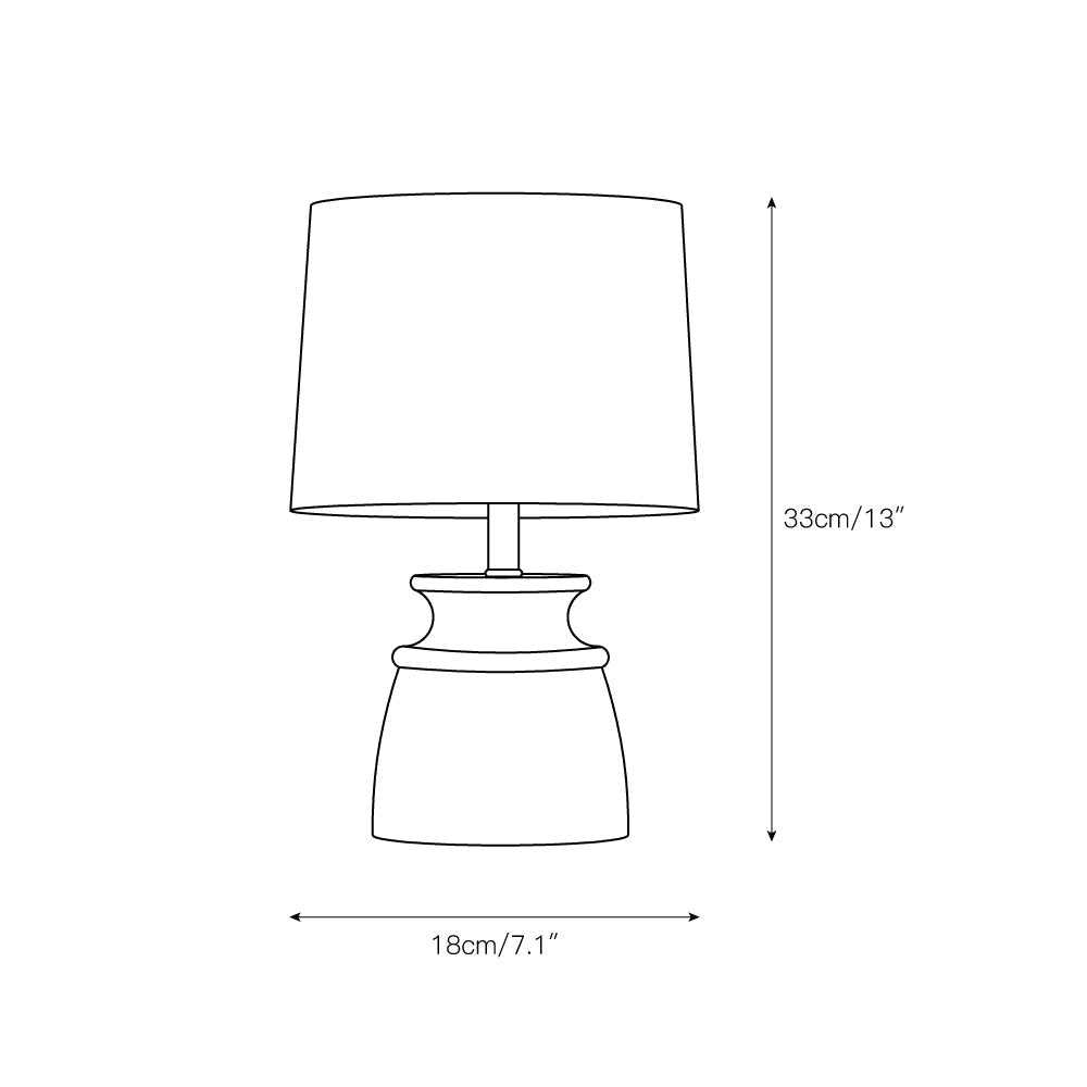 Jarot Lampe à poser en bois