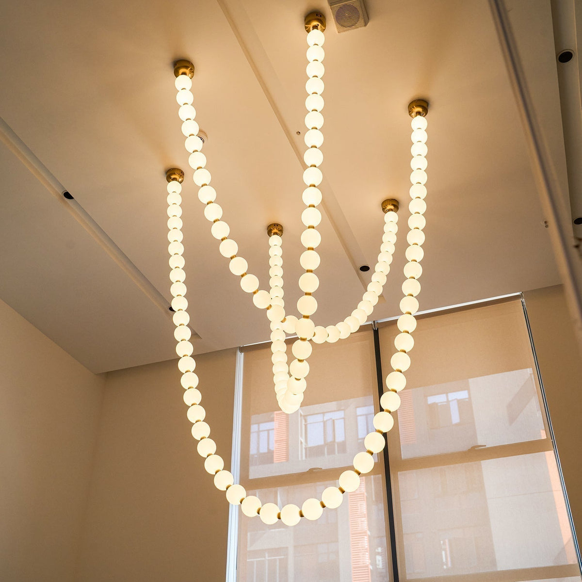 Vomino Lustre Perles Collier Boules en Verre-Cielum