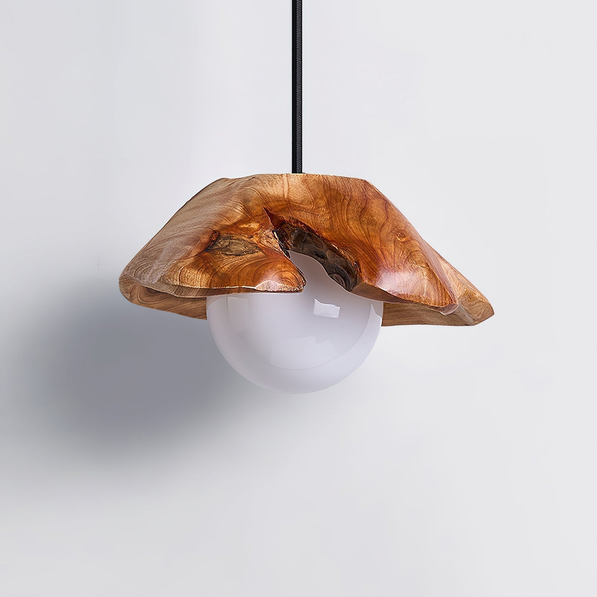 Tiffany Sculptural Wood Canopy Pendant Light - Neutralighting