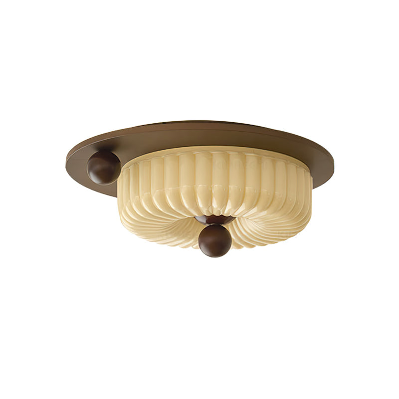 A diagram showing the dimensions of the Perth Ceiling Light's two sizes.