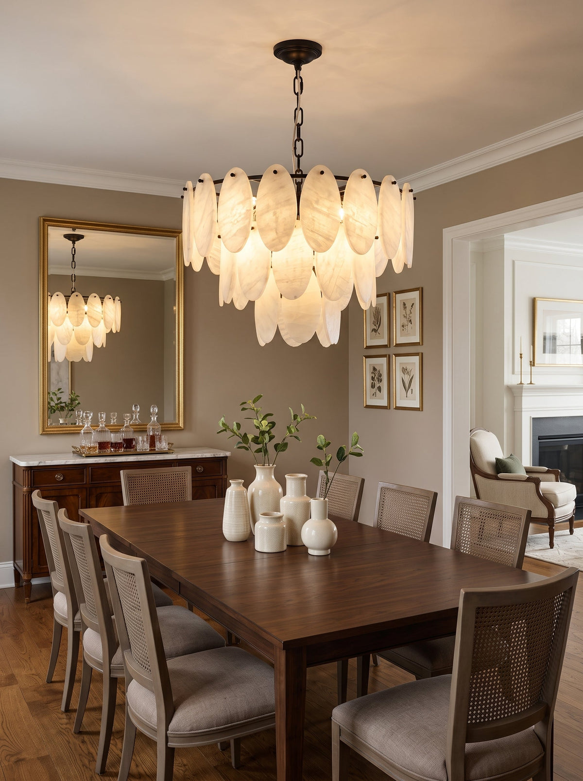 Elmsford Lustre En Albâtre
