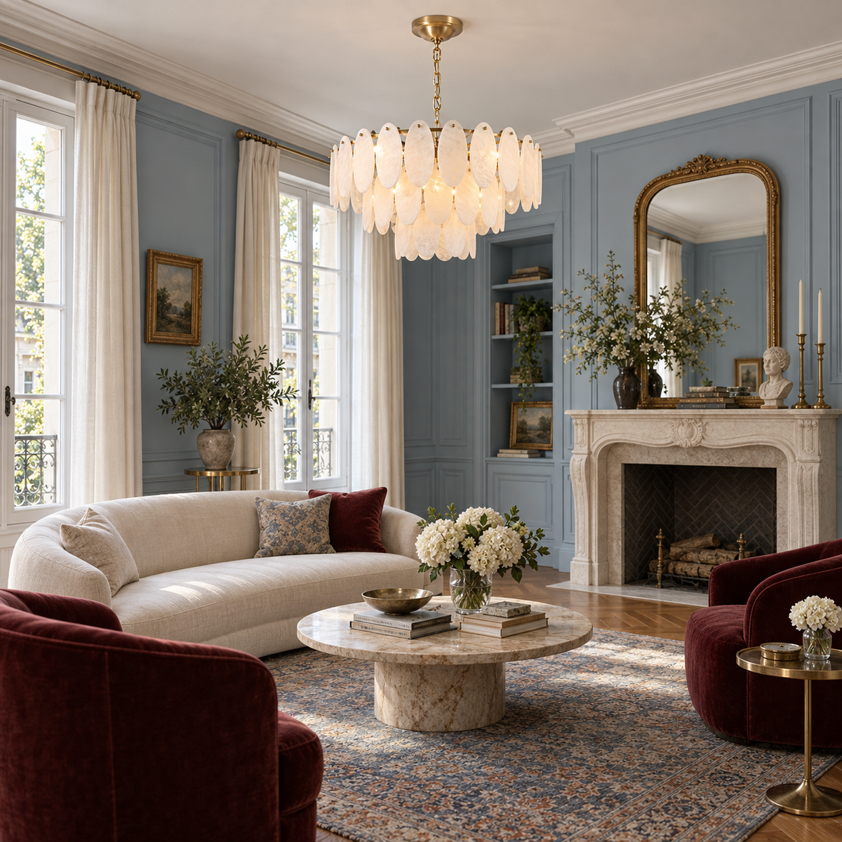 Elmsford Lustre En Albâtre