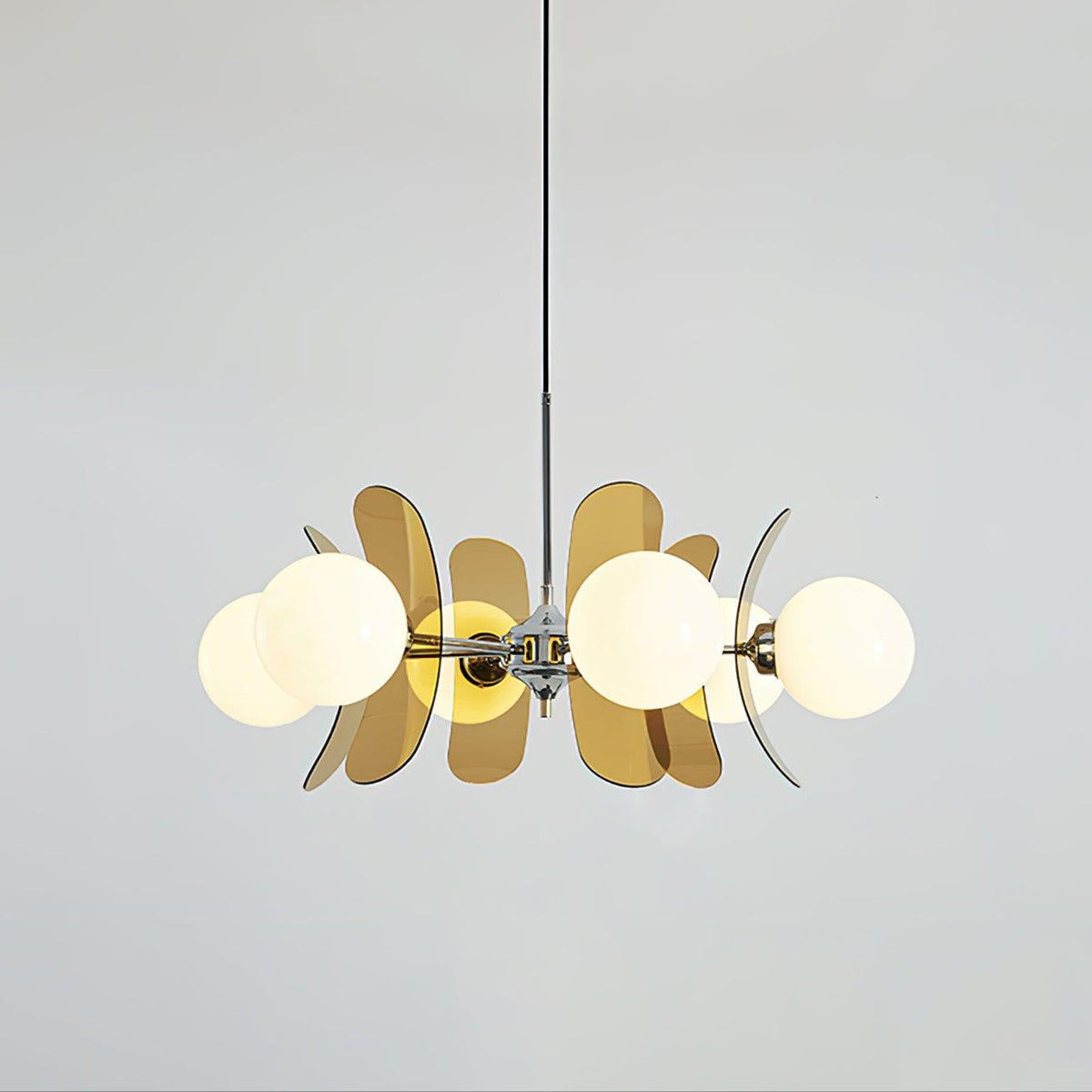 Veven Lustre en Verre Moderne Chrome Élégant-Cielum