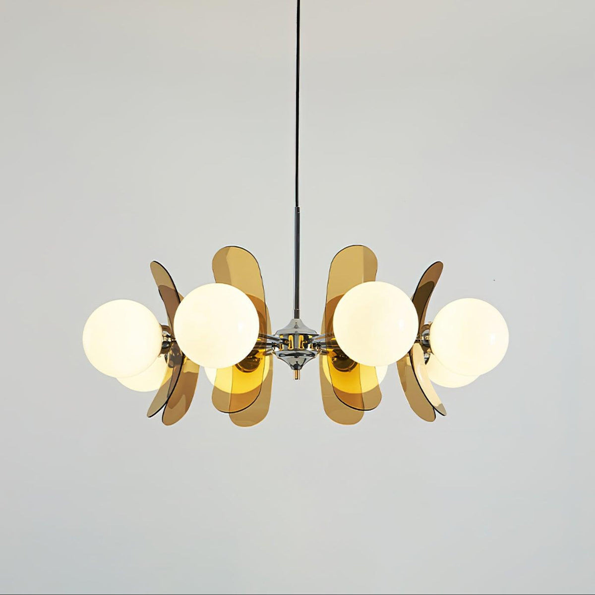 Veven Lustre en Verre Moderne Chrome Élégant-Cielum