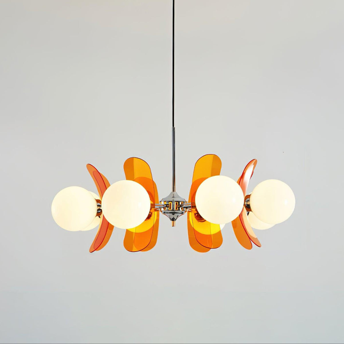 Veven Lustre en Verre Moderne Chrome Élégant-Cielum