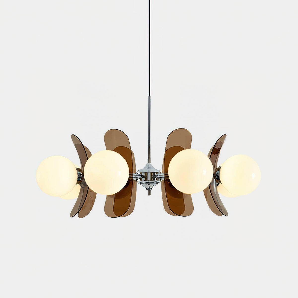 Veven Lustre en Verre Moderne Chrome Élégant-Cielum