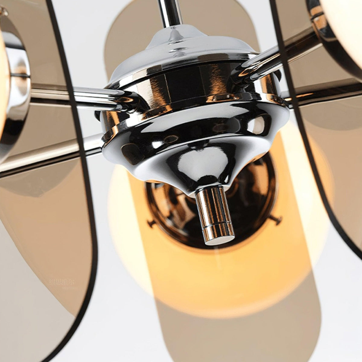 Veven Lustre en Verre Moderne Chrome Élégant-Cielum