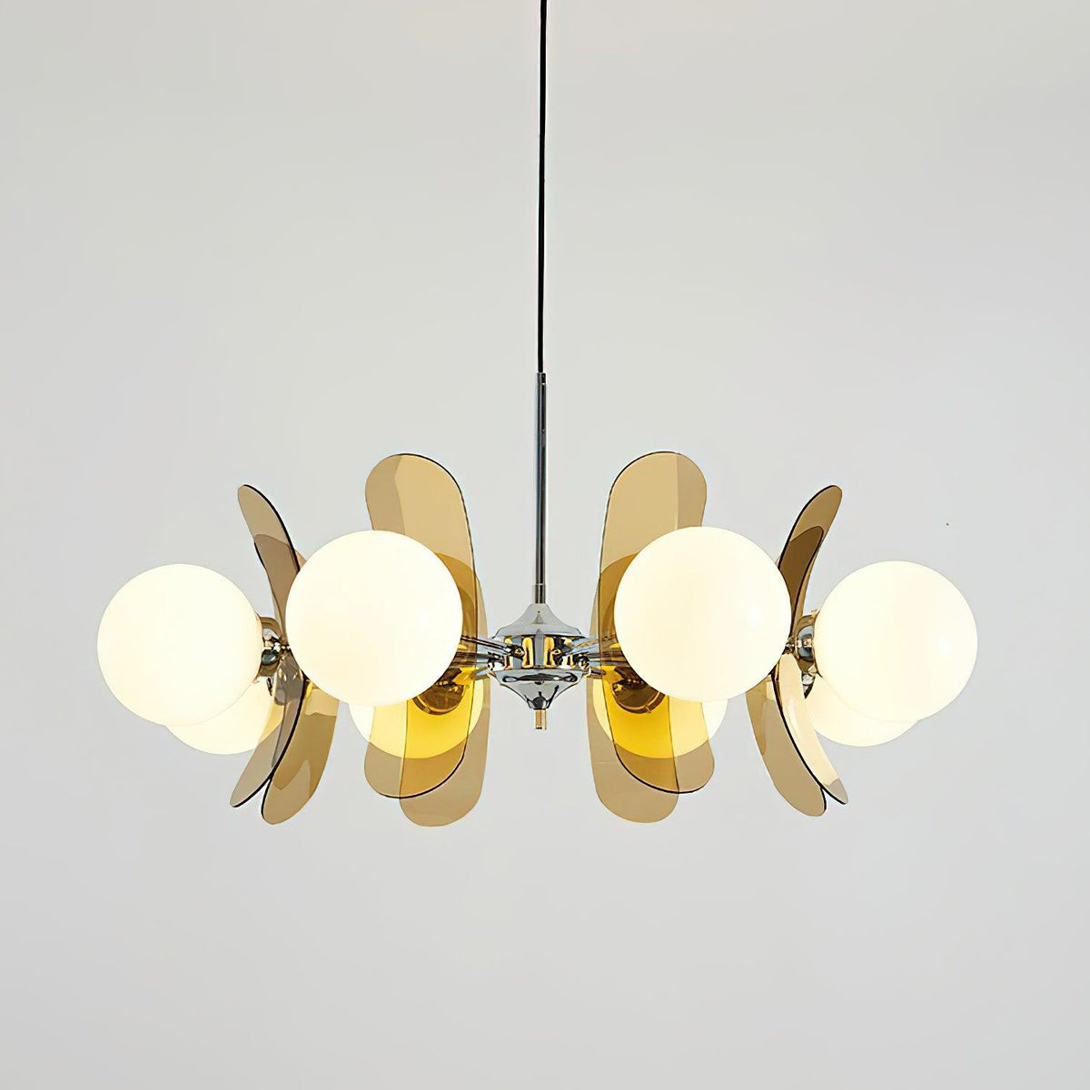 Veven Lustre en Verre Moderne Chrome Élégant-Cielum