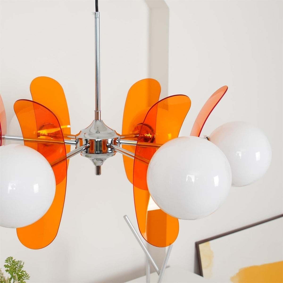 Veven Lustre en Verre Moderne Chrome Élégant-Cielum