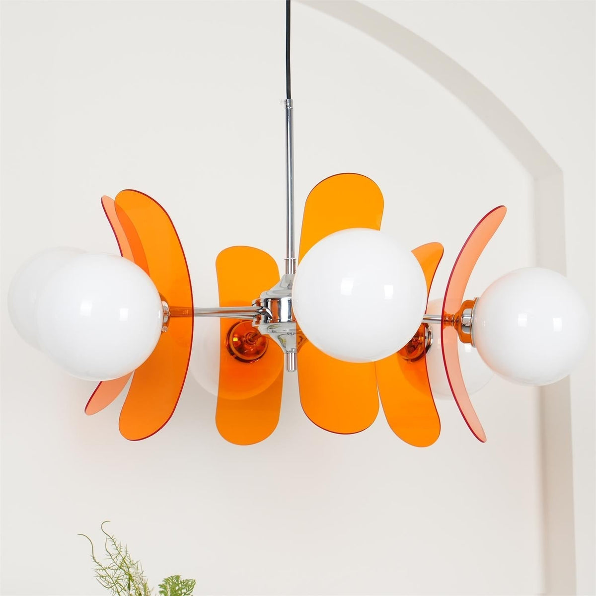 Veven Lustre en Verre Moderne Chrome Élégant-Cielum