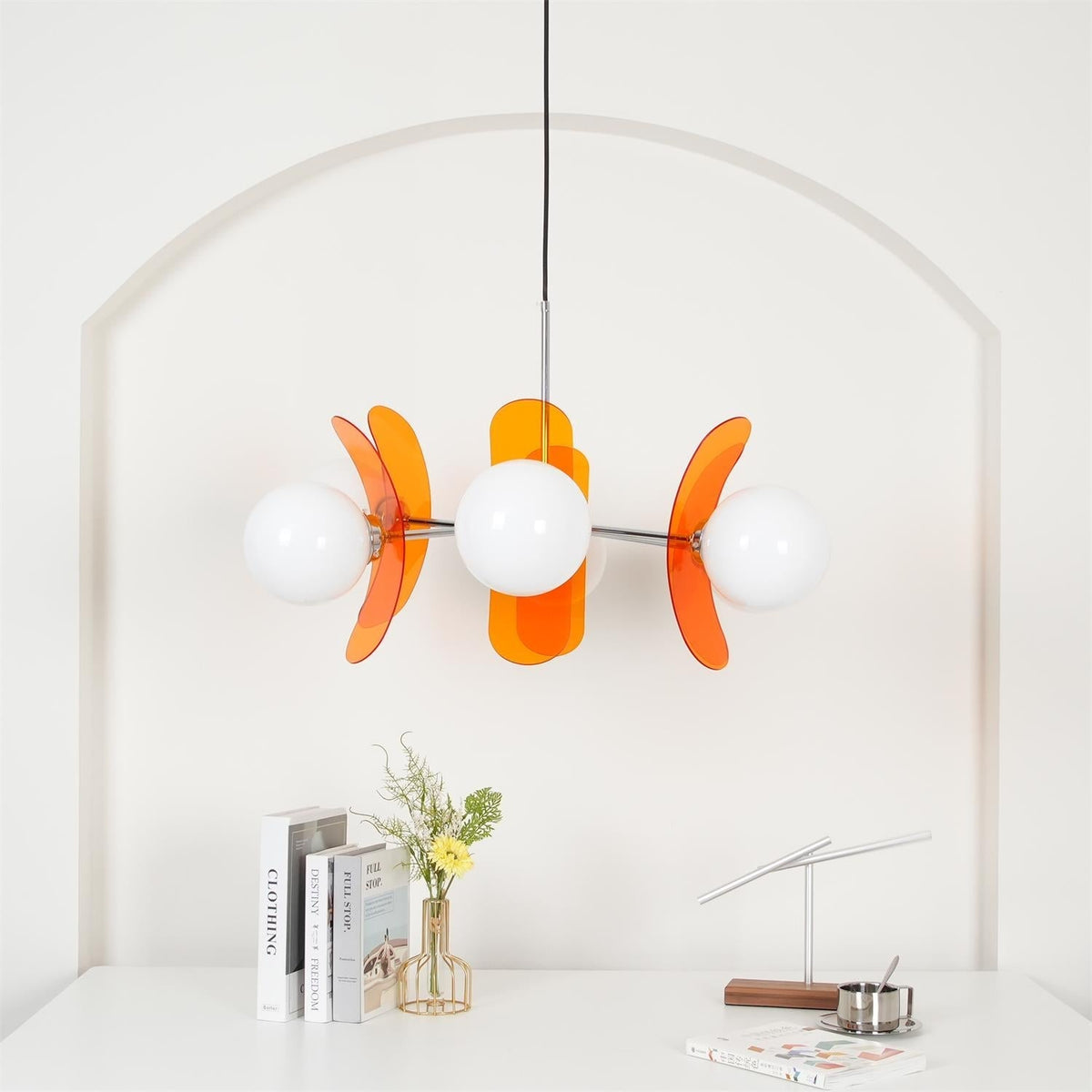 Veven Lustre en Verre Moderne Chrome Élégant-Cielum