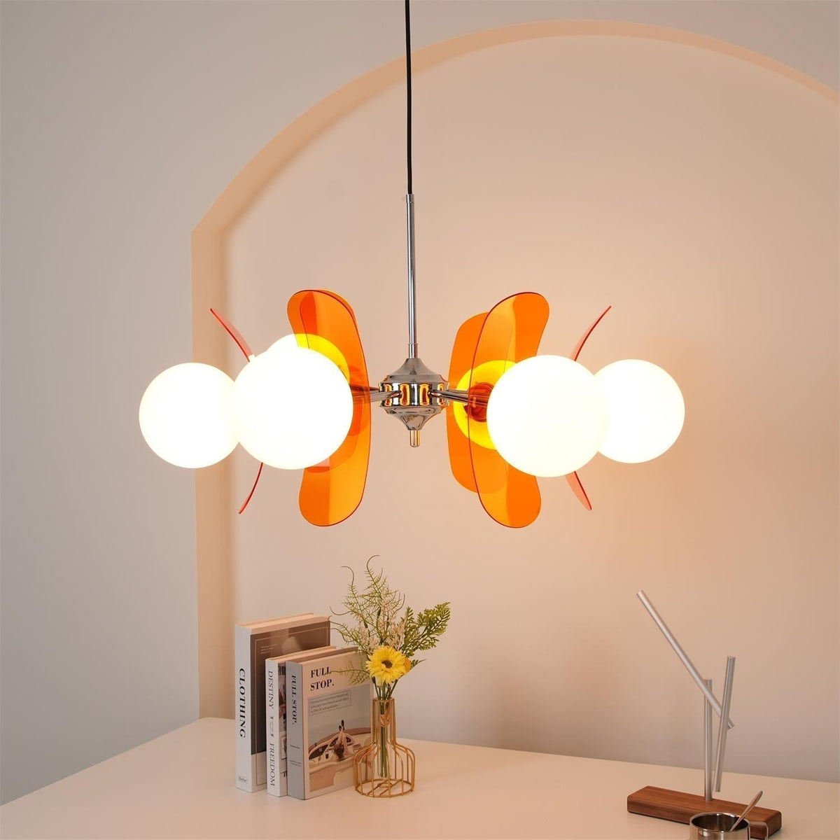 Veven Lustre en Verre Moderne Chrome Élégant-Cielum