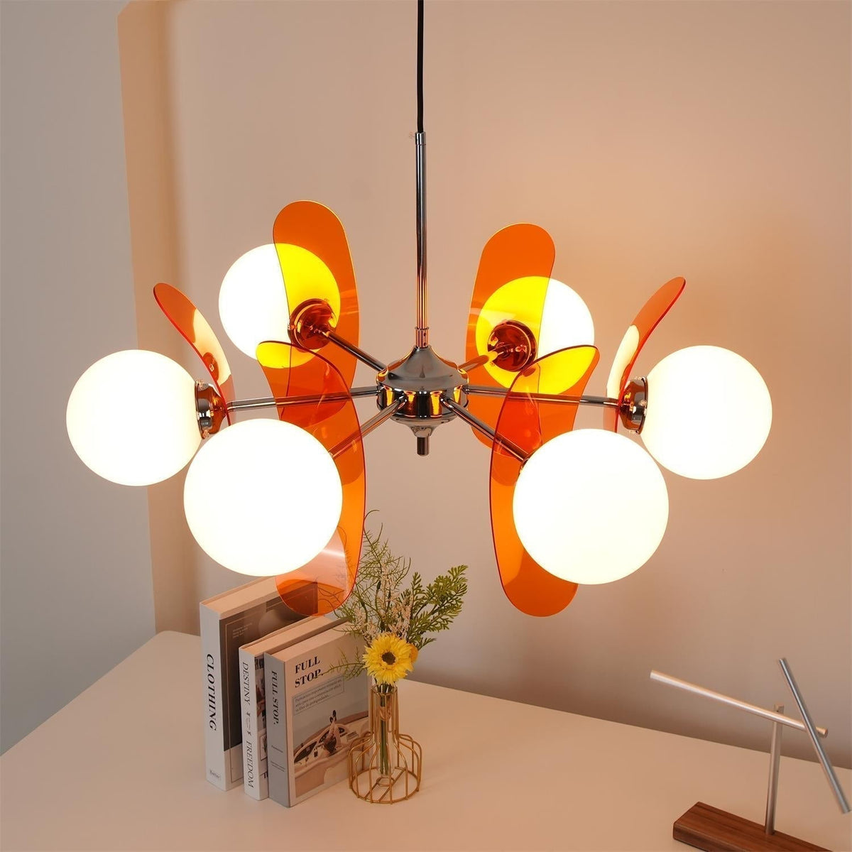 Veven Lustre en Verre Moderne Chrome Élégant-Cielum