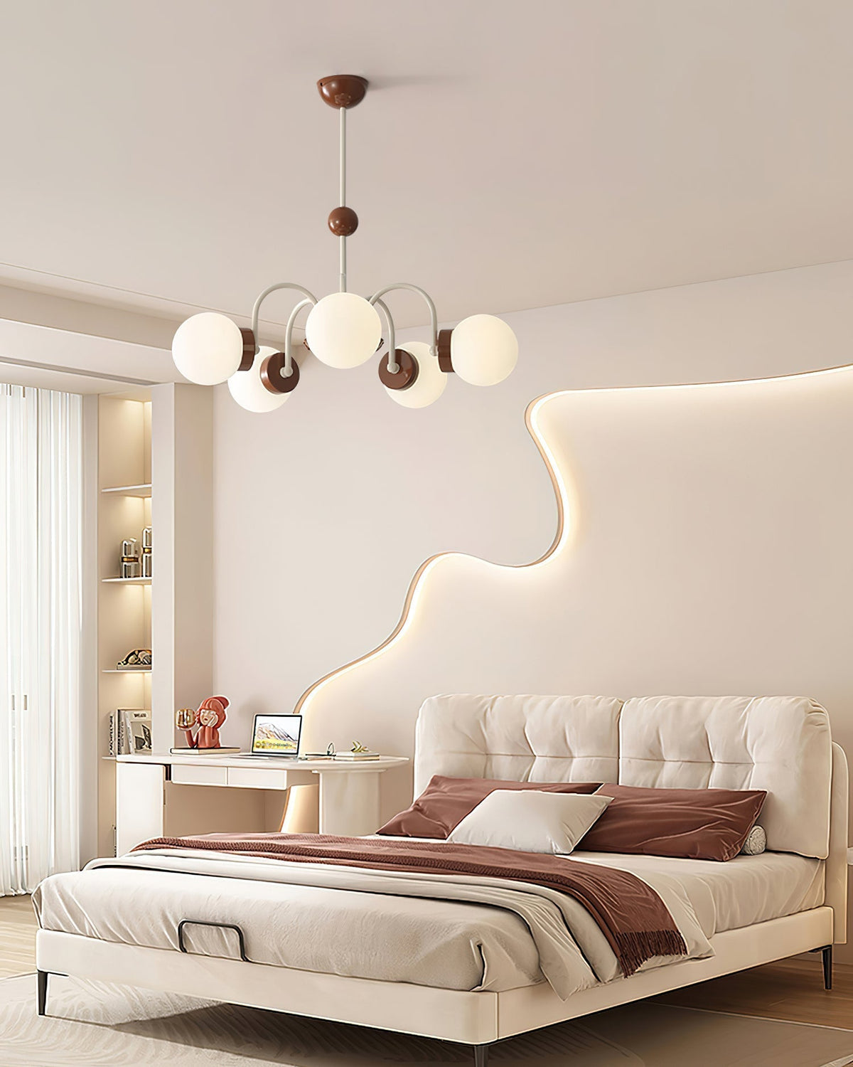 Pivone 8-Light Globe Chandelier-Neutral Decor