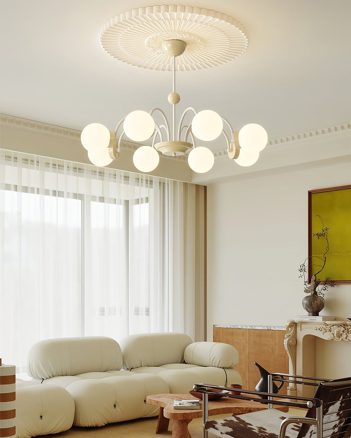 Pivone 8-Light Globe Chandelier-Neutral Decor