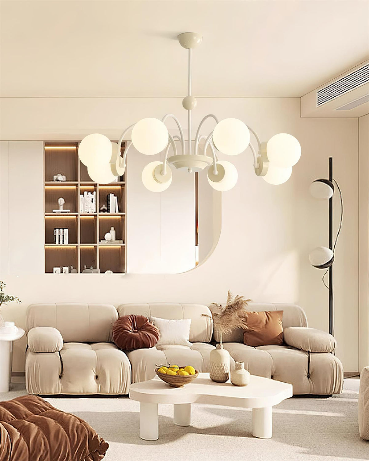 Pivone 8-Light Globe Chandelier-Neutral Decor