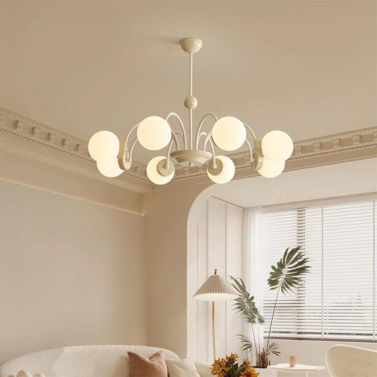 Pivone 8-Light Globe Chandelier-Neutral Decor