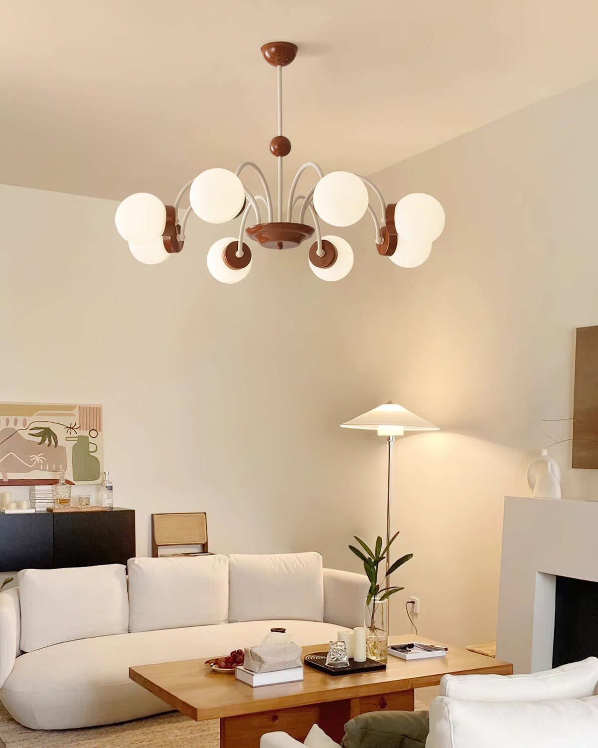 Pivone 8-Light Globe Chandelier-Neutral Decor