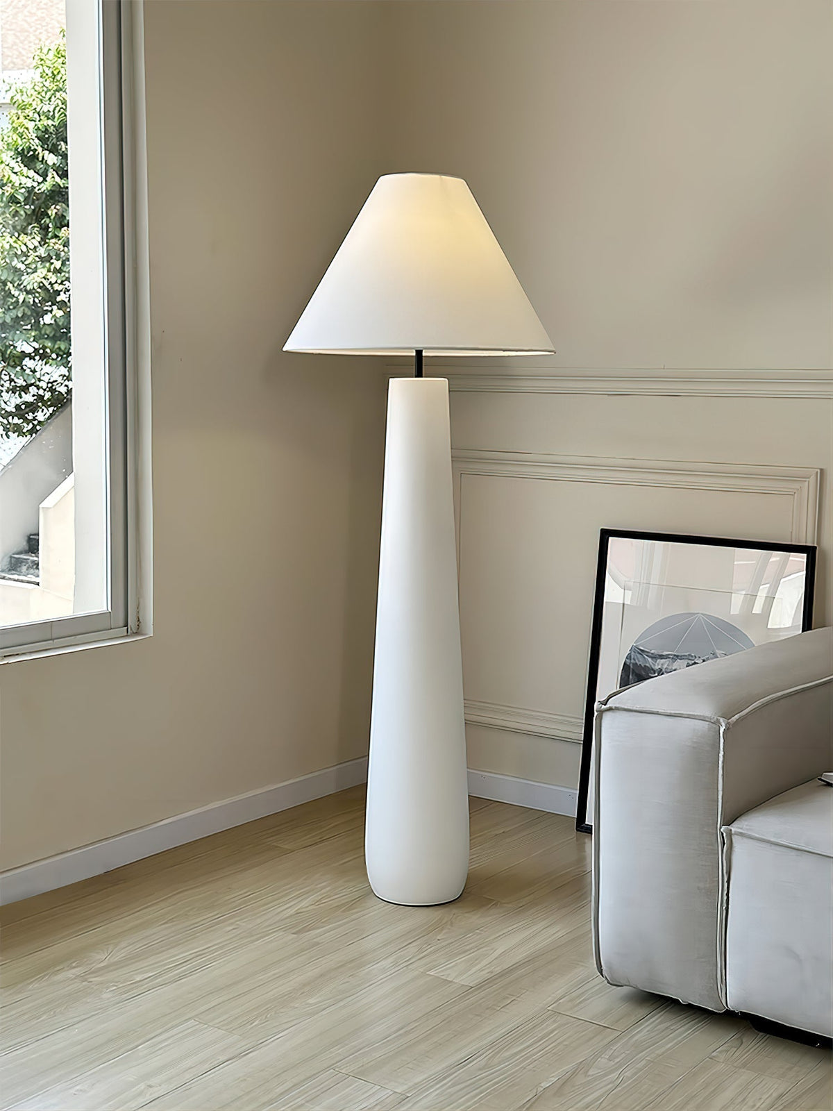 Columnil Lampadaire blanc