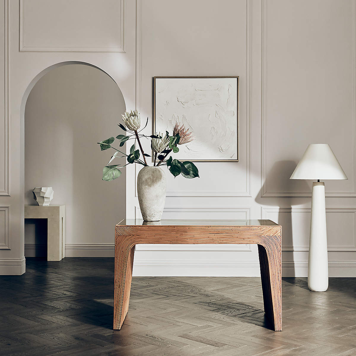 Columnil Lampadaire blanc