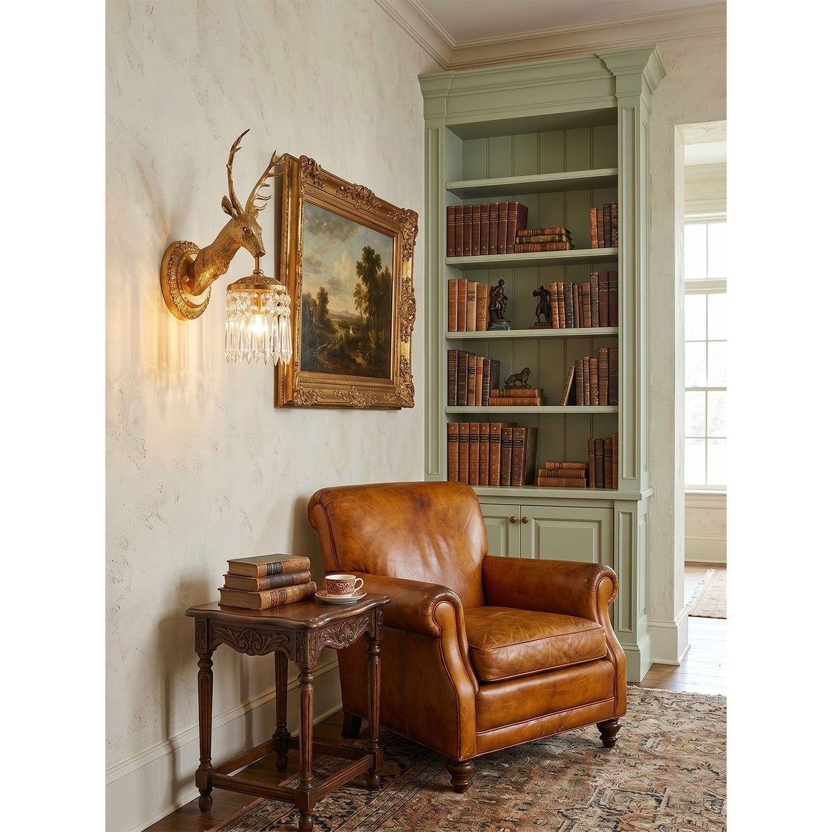 Antler Applique Murale en Cristal