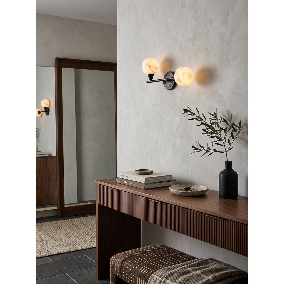 Miroielle Applique murale en albâtre