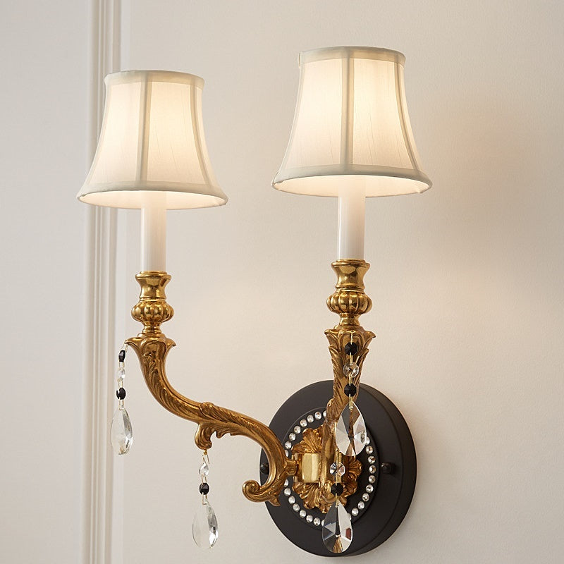 Soririra Applique murale en cristal et tissu