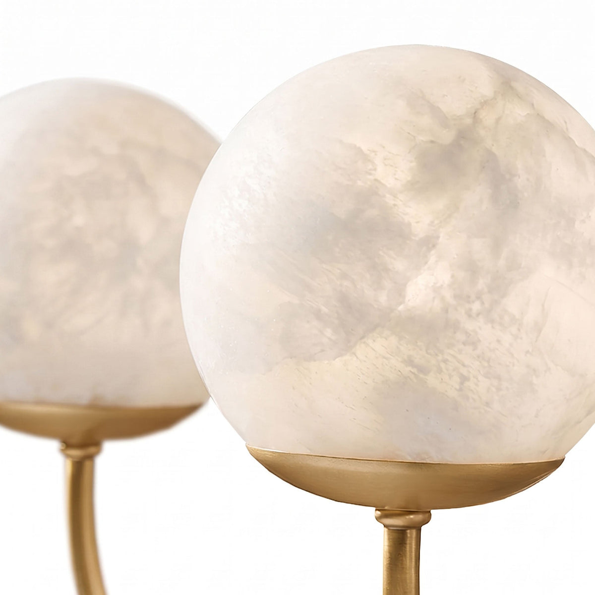 Lumoaine Lustre à globes en albâtre