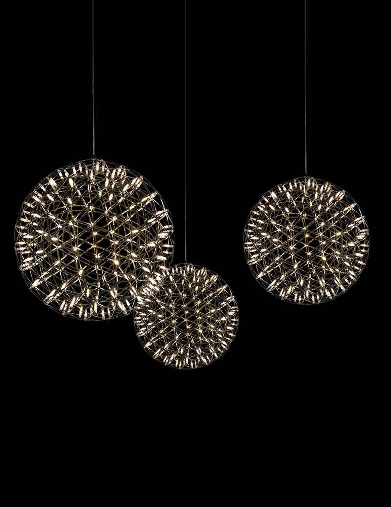 Noveno Suspension Boule Dorée de Luxe Postmoderne-Cielum