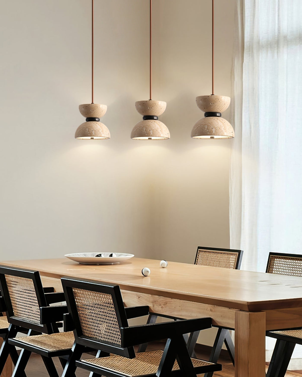 Ritta Pendant Lamp Drum-Neutral Decor