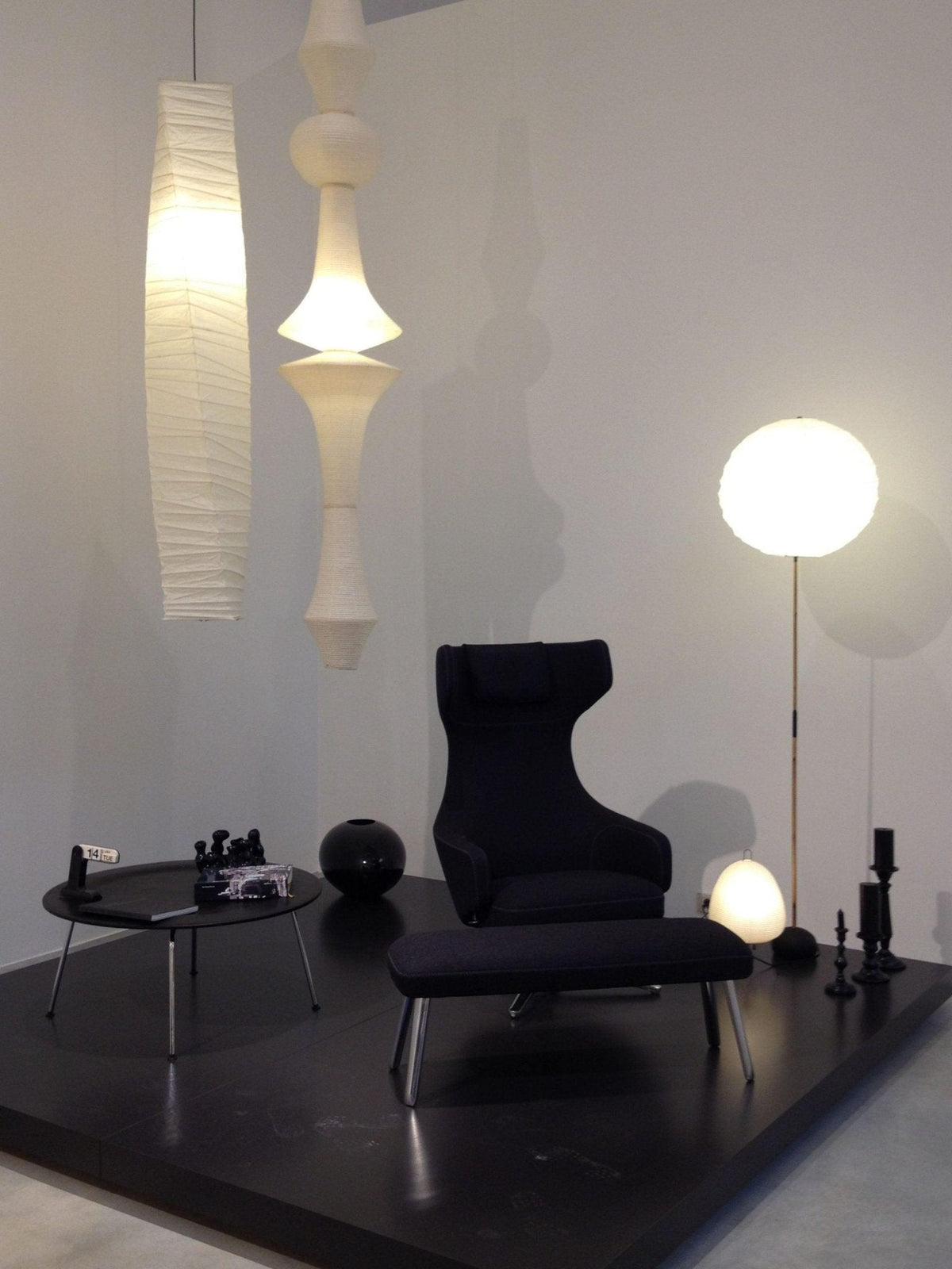 Noveny Suspension Luminaire Papier Washi E pour Salon-Cielum
