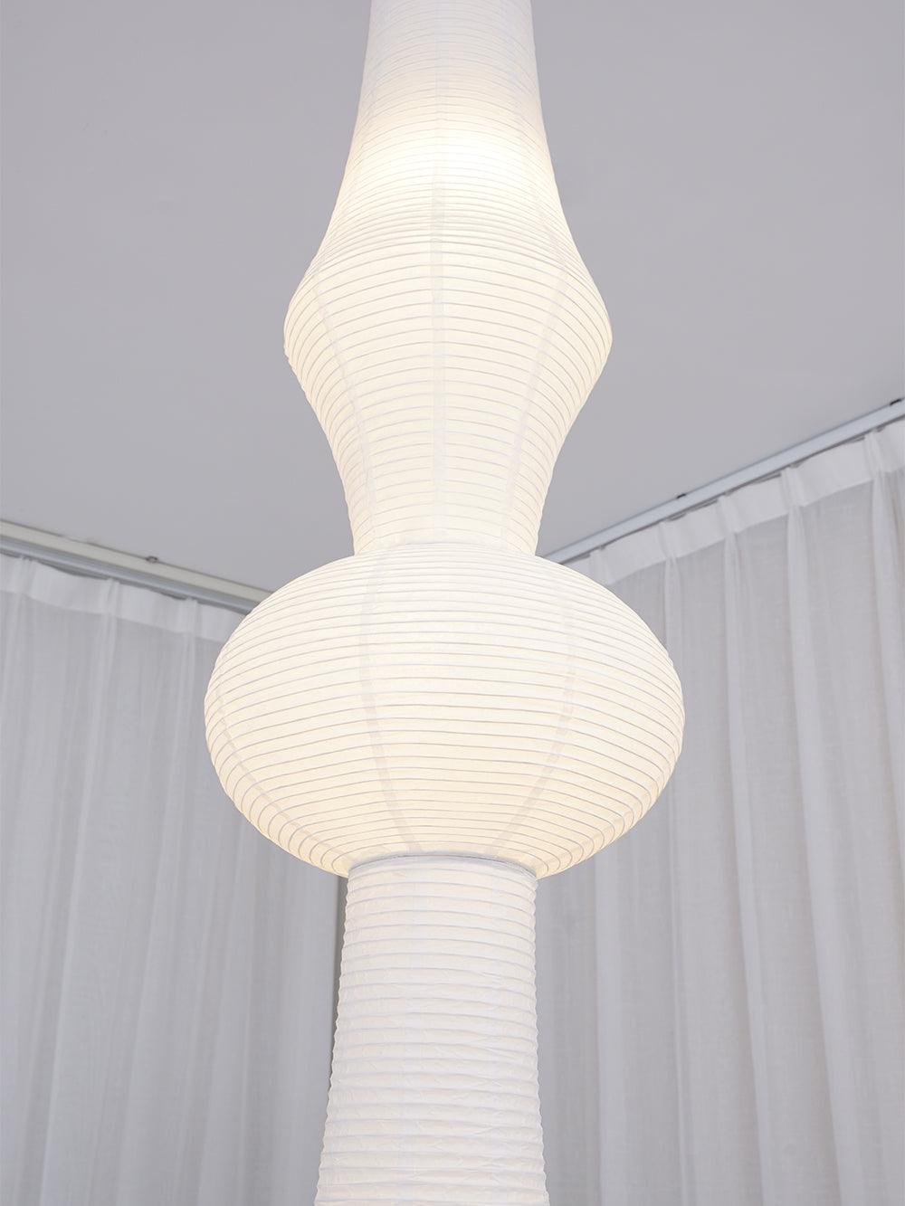 Noveny Suspension Luminaire Papier Washi E pour Salon-Cielum