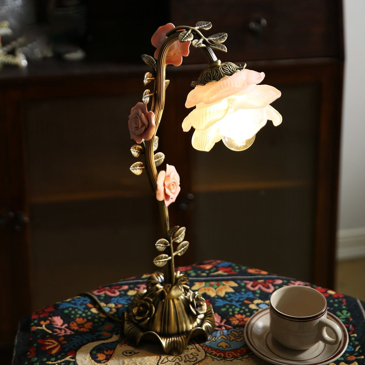 Liorarena Lampe de Table Floral