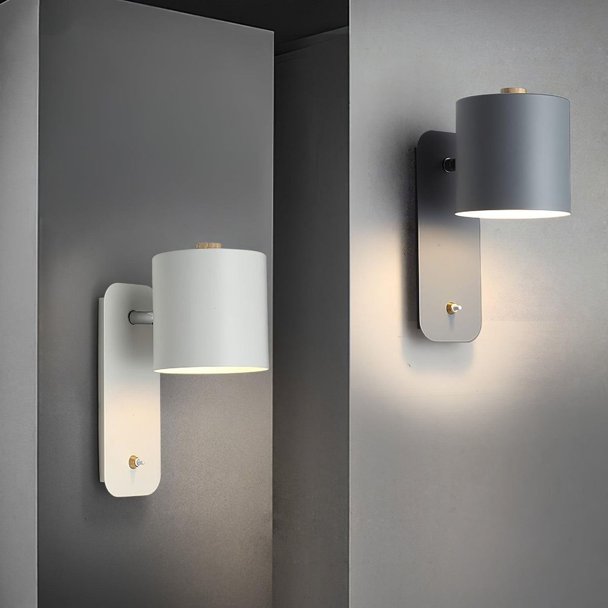 Reveny Applique Murale Cylindrique Rotative-Cielum